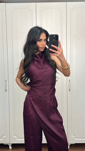 degaje yaka saten takım